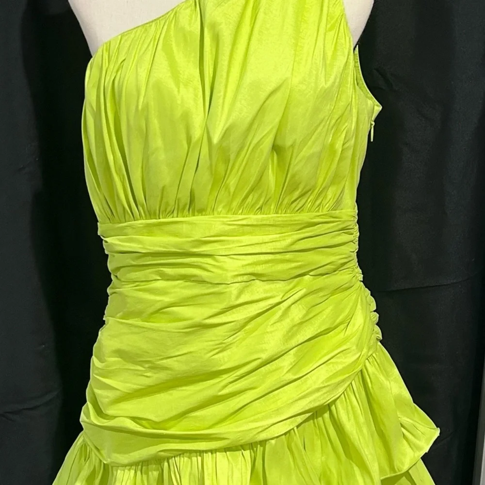 NWT Lord & Taylor Gabrielle Union Asymmetric Bare Shoulder Rosette Dress… - Picture 6 of 6